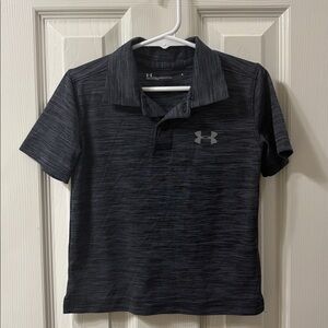 Boys Under Armour Charcoal Polo Shirt